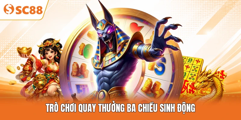 Trò chơi quay thưởng ba chiều sinh động